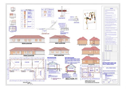 detailed building plans for school license