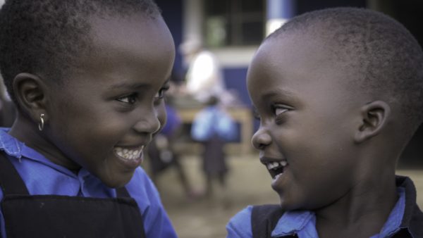 Happy children at Uphill Junior School