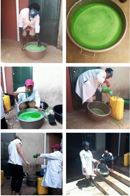 making liquid soap for hand washing