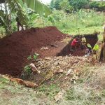 excavating latrine block