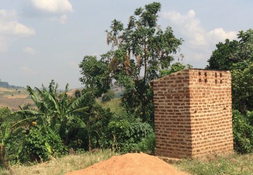 latrine on the old school site