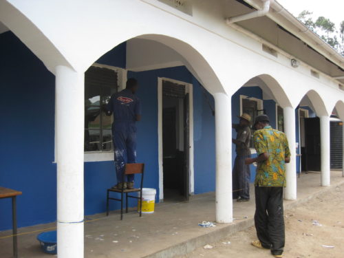 painting the uphill classrooms