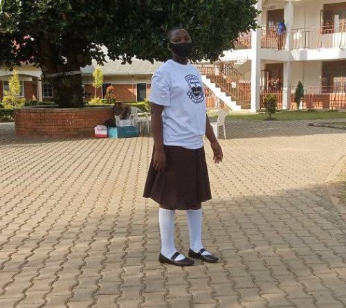 Uphill Junior School pupil now at secondary school in Uganda