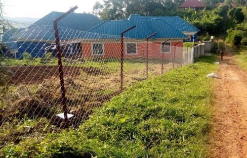 security fence at ugandan school