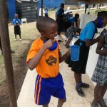 toothbrushing at Uphill Junior School in Uganda