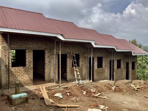 staff houses with roof in place