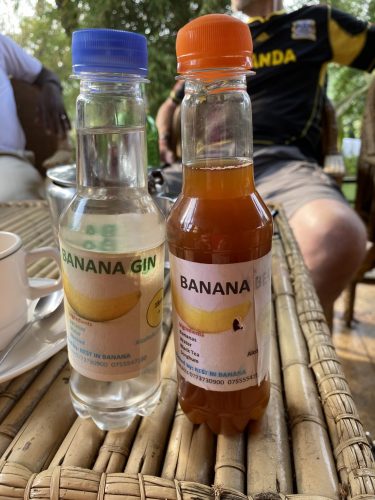 Banana gin and beer