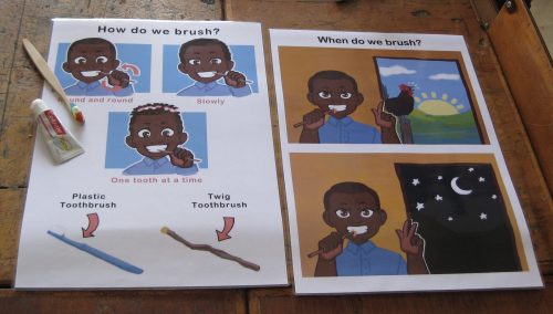 classroom materials for ugandan school toothbrushing programme