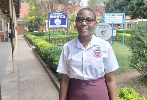 photo of an uphill junior school graduate who is now at secondary school