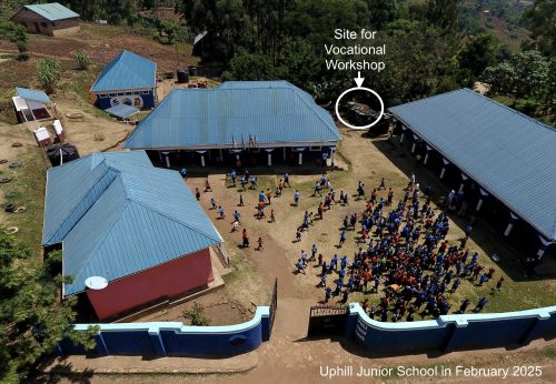 Drone photo of the uphill junior school site in february 2025