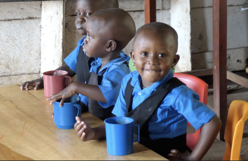 porridge time in Uphill baby class