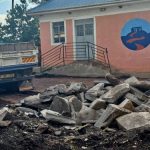 delivery of landscaping rocks to uphill junior school